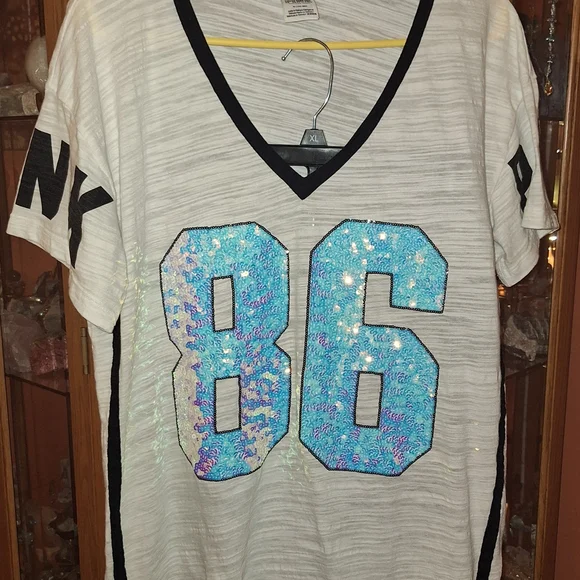 Womens Victorias Secret Mermaid Bling TEE & Leggings Set Sz M/L - Picture 2 of 16